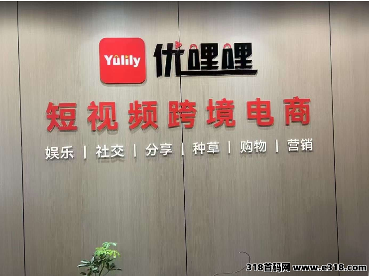 优哩哩跨境电商短视頻平/台！推鉴首码第一批！