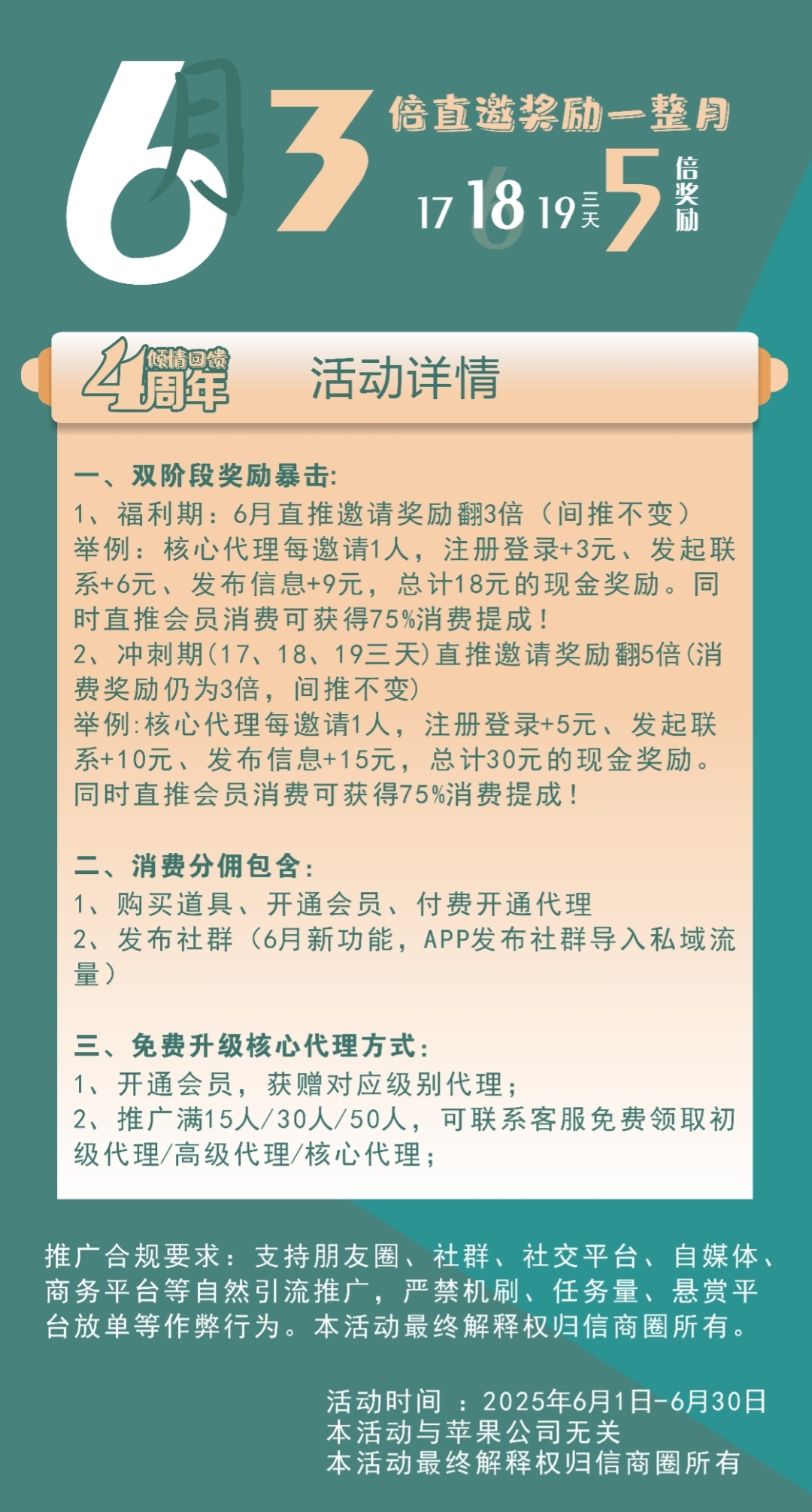 信商圈-拉新18元/人＋75%消费分佣，资源合作新平台，推广必备神器！